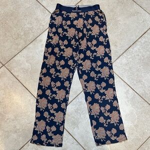 Tommy John Second Skin Navy Floral Pajama Lounge Pants S PJs